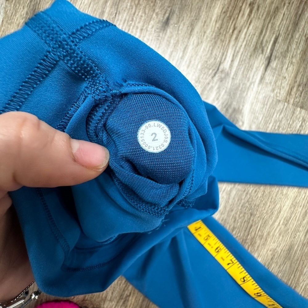 Lululemon Wunder Under High Rise Legging in Deep Marine Size 2 28” - Picture 9 of 10